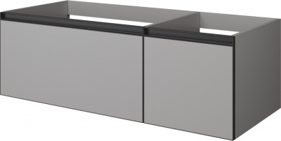 Тумба под раковину 120 см ArmadiArt Quatro 2 (790-M2-120-L-A), luna/антрацит