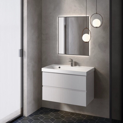 Тумба подвесная 80 см S1 AQUAme (AQM900180WH), белый