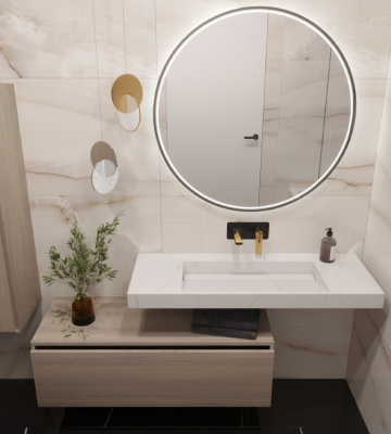 Раковина ArmadiArt Flat 859-120-CLCT, calacatta