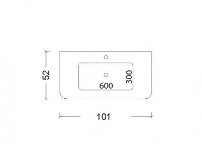 Тумба с раковиной 100 см ArmadiArt Voi (782-100-C/786-100-C), кашемир матовый