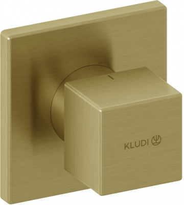 Встраиваемый вентиль KLUDI Decus (54816N075), золото брашированное