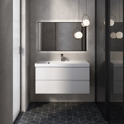 Тумба подвесная 100 см S1 AQUAme (AQM900110WH), белый