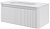 Тумба с раковиной 100 см ArmadiArt Voi (782-100-R-MW/786-100-MW), белый матовый