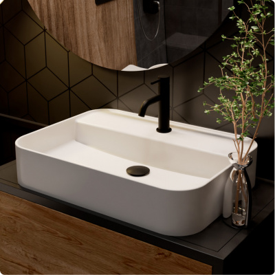 Смеситель для раковины AQUAme Siena (AQM6210MB), черный матовый