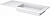 Раковина 120 см ArmadiArt Quatro (793-120-W-R), белый матовый