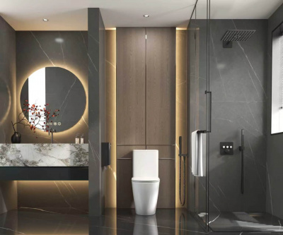 Унитаз напольный безободковый AQUAme (AQM1007PRO), 65x36x41 см белый