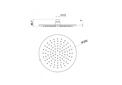 Верхний душ AQUATEK AQ2077CR