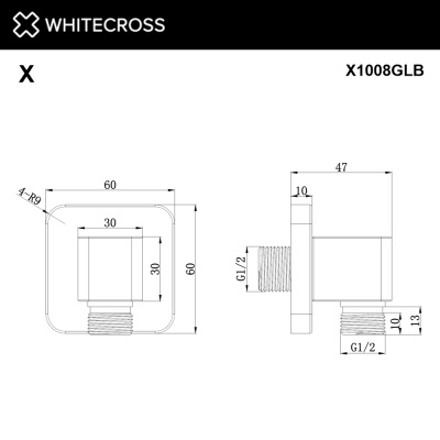 Шланговое подключение WHITECROSS X X1008GLB