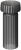 Раковина Ø40 см на пьедестале Boheme Glow (810-RIB-G-GR+810-BASE-RIB-G-GR), grey