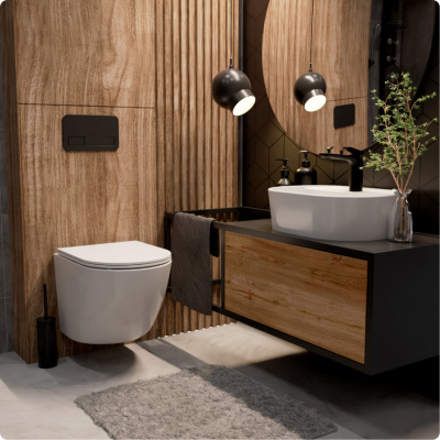 Унитаз подвесной безободковый AQUAme AQM2002L 52x36.5x36 см