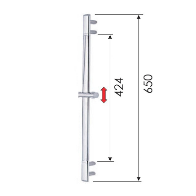 Душевая штанга REMER (317V), хром