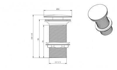 Донный клапан AQUATEK AQ6000CR