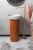 Раковина Ø40 см на пьедестале ArmadiArt Sole Corian 801-GR+801-Base-Rwood