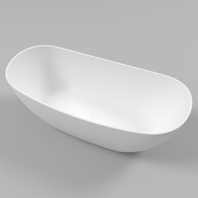 Ванна WHITECROSS Onyx C 160x75 иск. камень - Белый матовый