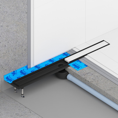 Душевой лоток TIMO Drain System 600 Plate (DS230206/03), черный матовый