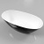 Ванна WHITECROSS Onyx B 160x75 иск. камень - Черный/белый глянец