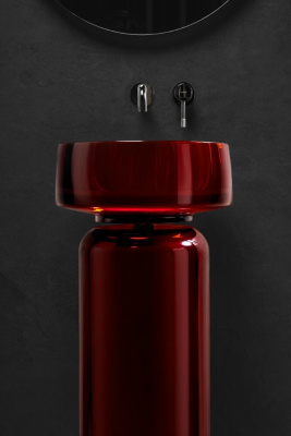 Пьедестал для раковины Ø30 см Boheme Glow (810-BASE-G-V), violet