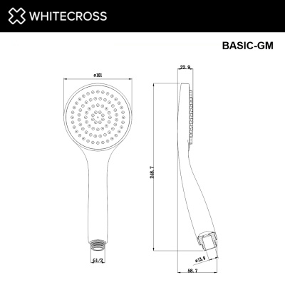 Ручной душ WHITECROSS BASIC-GM
