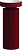Раковина Ø40 см на пьедестале ArmadiArt Sole Corian (801-R-BUR+801-Base-R-BUR), burgundy