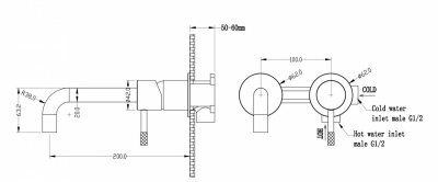 Смеситель для раковины Boheme Uno 465-MW