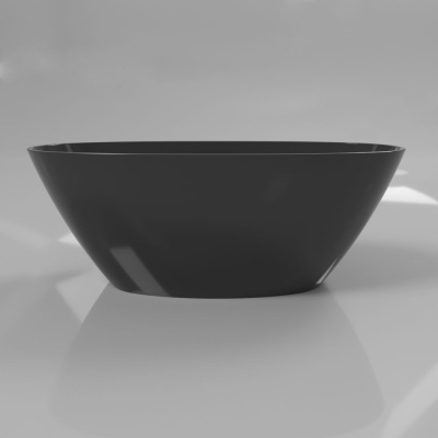 Ванна WHITECROSS Onyx B 160x75 (черный глянец) иск. камень