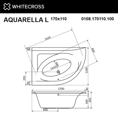 Ванна WHITECROSS Aquarella 