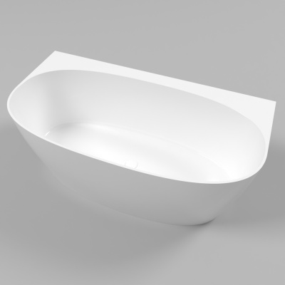 Ванна WHITECROSS Pearl A 155x80 иск. камень - Белый глянец