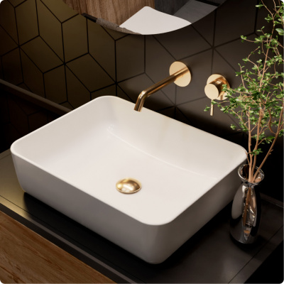Смеситель для раковины AQUAme Siena (AQM6215GG), золото