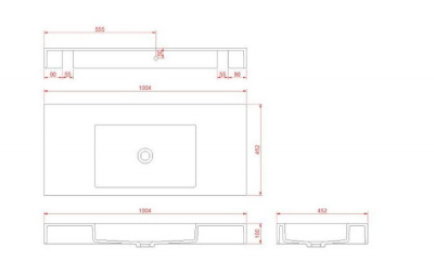 Раковина ArmadiArt Flat 888-100, белый