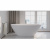 Ванна WHITECROSS Onyx D 160x75 (белый мат) иск. камень