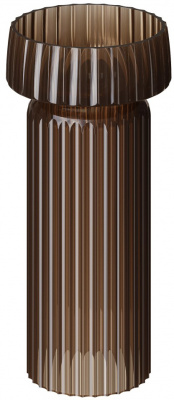 Раковина Ø40 см на пьедестале Boheme Glow (810-RIB-G-C+810-BASE-RIB-G-C), coffee