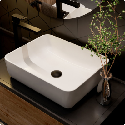 Смеситель для раковины AQUAme Parma (AQM6614MB), черный матовый