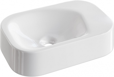 Раковина подвесная 48 см Boheme Colibri Corian (902-W), белый