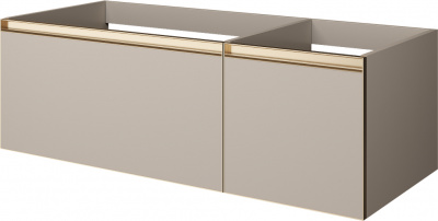 Тумба под раковину 120 см ArmadiArt Quatro 2 (790-M2-120-D-MG), daphne/золото
