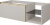 Тумба под раковину 120 см ArmadiArt Quatro 6 (790-M6-120-CM-MG), кашемир/золото